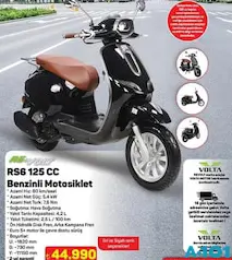 VOLTA REVOLT RS6 125 CC BENZİNLİ MOTOSİKLET fiyat ve kampanya bilgisi